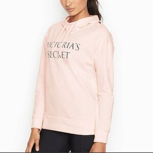 Victoria’s Secret Essentials Pullover Sweatshirt Hoodie Baby Pink with Logo XS